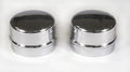 MR. GASKET 2485 Chrome Steel Rotor Dust Cap for AMC, Ford, GM, Mopar - 1.79 Inch Diameter Pair