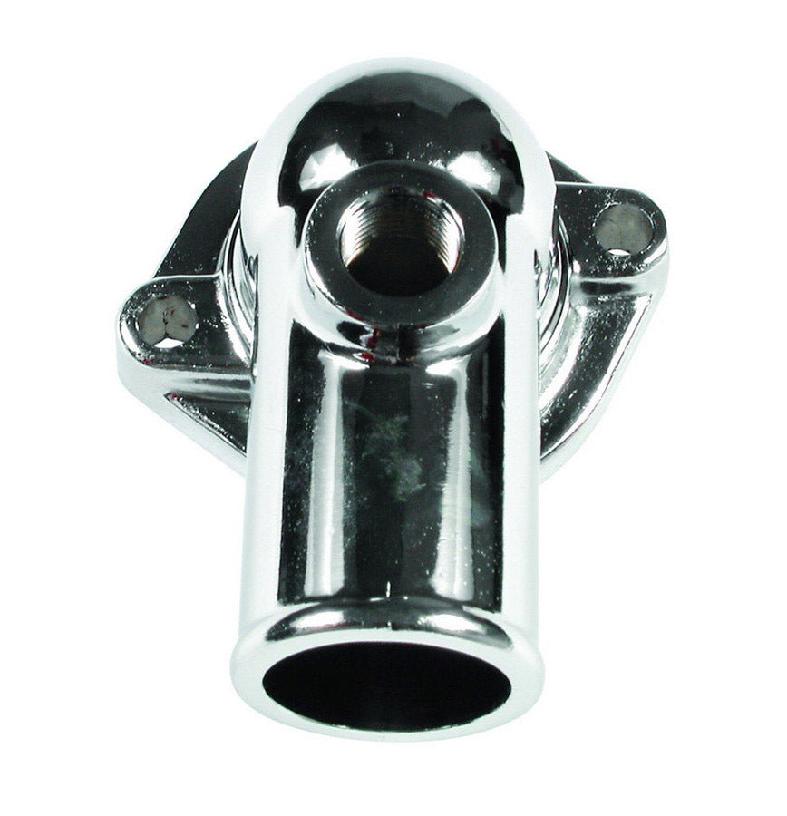 MR. GASKET Water Neck Ford 429-460 90 Degree 1-1/2 Inch ID Steel Chrome with Gasket and Hardware