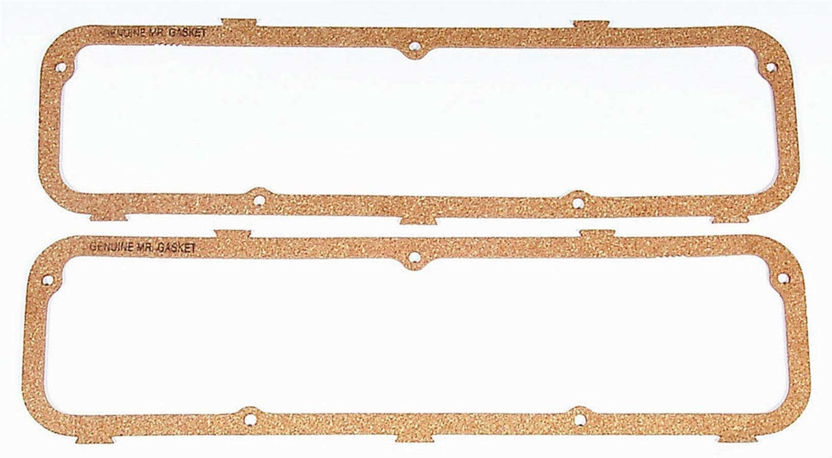 MR. GASKET 275 Ford FE-Series Valve Cover Gasket, 0.187 Inch Thickness, Cork and Rubber Material, Perimeter Bolt Design, Pair