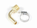 Mr. Gasket 2966 90 Degree Brass Fuel Fitting Adapter, 3/8 Inch NPT Male to 3/8 Inch Hose Barb