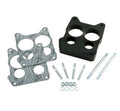 MR. GASKET Carburetor Spacer 3406 Phenolic 1 Inch Thick 4-Hole Spread Bore with Gaskets and Hardware