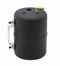 MR. GASKET MRG3701 Vacuum Canister, 5 Inch Diameter, 6-3/4 Inch Length, Steel, Black Finish
