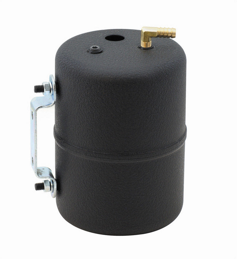 MR. GASKET MRG3701 Vacuum Canister, 5 Inch Diameter, 6-3/4 Inch Length, Steel, Black Finish
