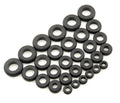 MR. GASKET Firewall Grommet Assortment Kit with Four Sizes, Rubber, Black