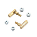 Mr. Gasket MRG3810G Ball Joint Carb Link Throttle Lever Stud 1/4 Inch Steel Cadmium Pair