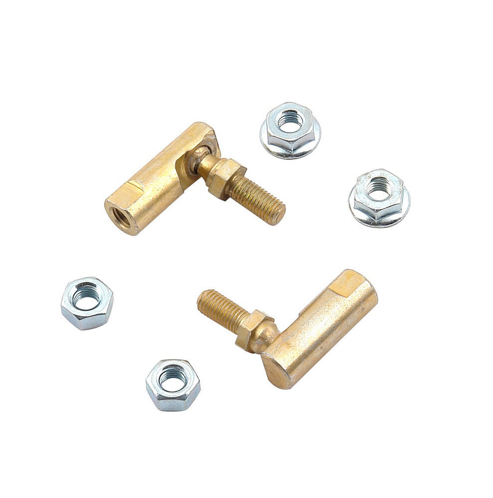 Mr. Gasket MRG3810G Ball Joint Carb Link Throttle Lever Stud 1/4 Inch Steel Cadmium Pair
