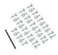 MR. GASKET MRG4318 Tire Screw Set with 1/4 Inch Diameter, 3/4 Inch Length, Self-Tapping Steel Screws with Cadmium Finish, 35-Piece Pack