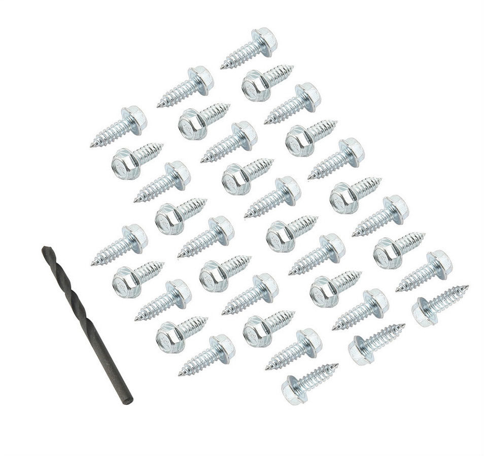 MR. GASKET MRG4318 Tire Screw Set with 1/4 Inch Diameter, 3/4 Inch Length, Self-Tapping Steel Screws with Cadmium Finish, 35-Piece Pack