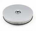 MR. GASKET 4339 14-Inch Chrome Air Cleaner Assembly with 2-Inch Element and Dropped Base