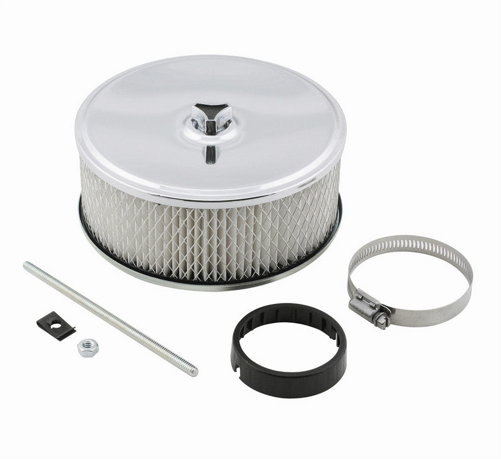 MR. GASKET 4350MRG 6.5-Inch Chrome Air Cleaner Assembly with 3.5-Inch Element