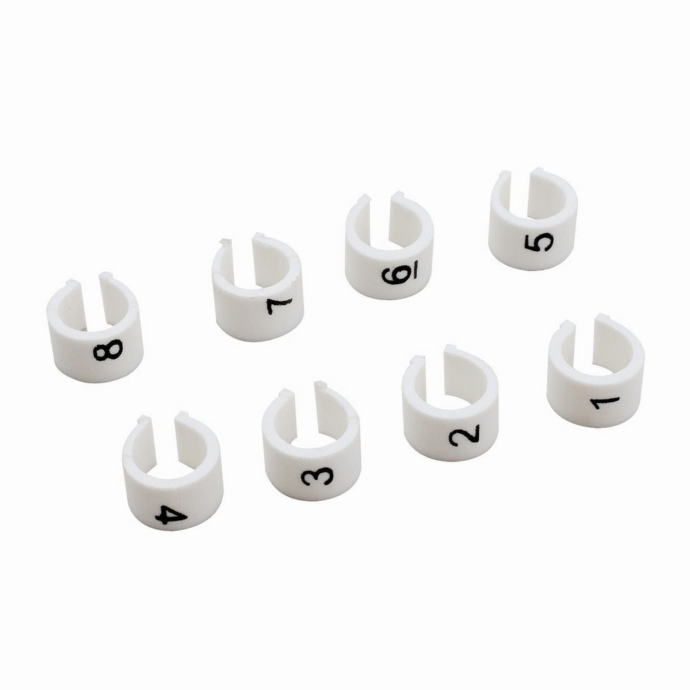 MR. GASKET 4472 8mm Ignition Wire Markers Set of 8 for Spark Plug Wires