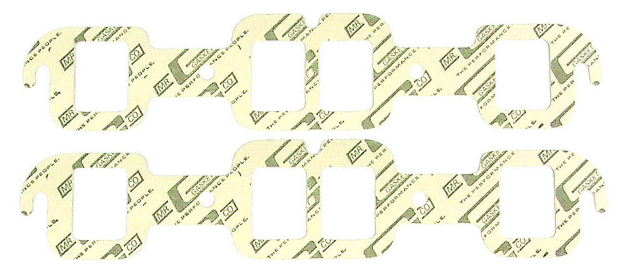 MR. GASKET 453 Oldsmobile V8 Exhaust Header Gasket 1.550 x 1.920-Inch Rectangle Port Composite Pair