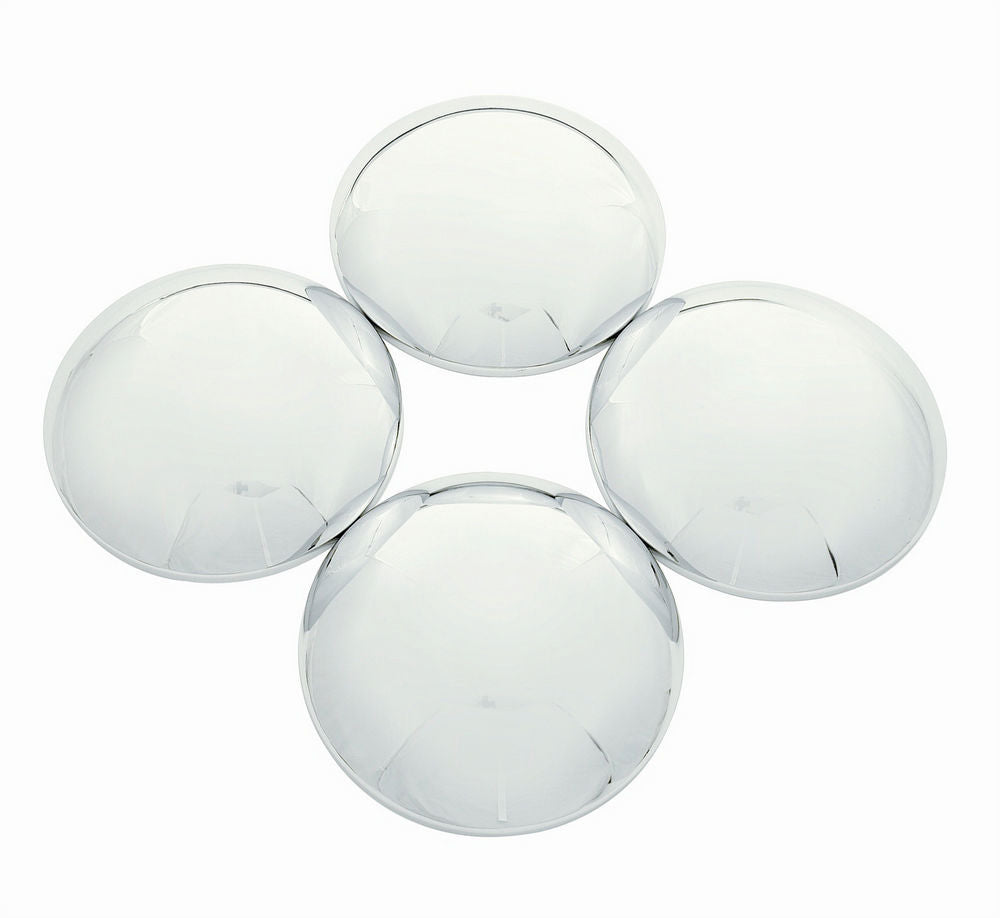 MR. GASKET MRG4580 Baby Moon Hub Caps for 14 and 15 Inch Steel Wheels, Chrome Finish, Set of 4