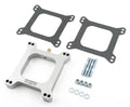 MR. GASKET 4945 1 Inch Carburetor Spacer with PVC Port, Open Square Bore, Aluminum