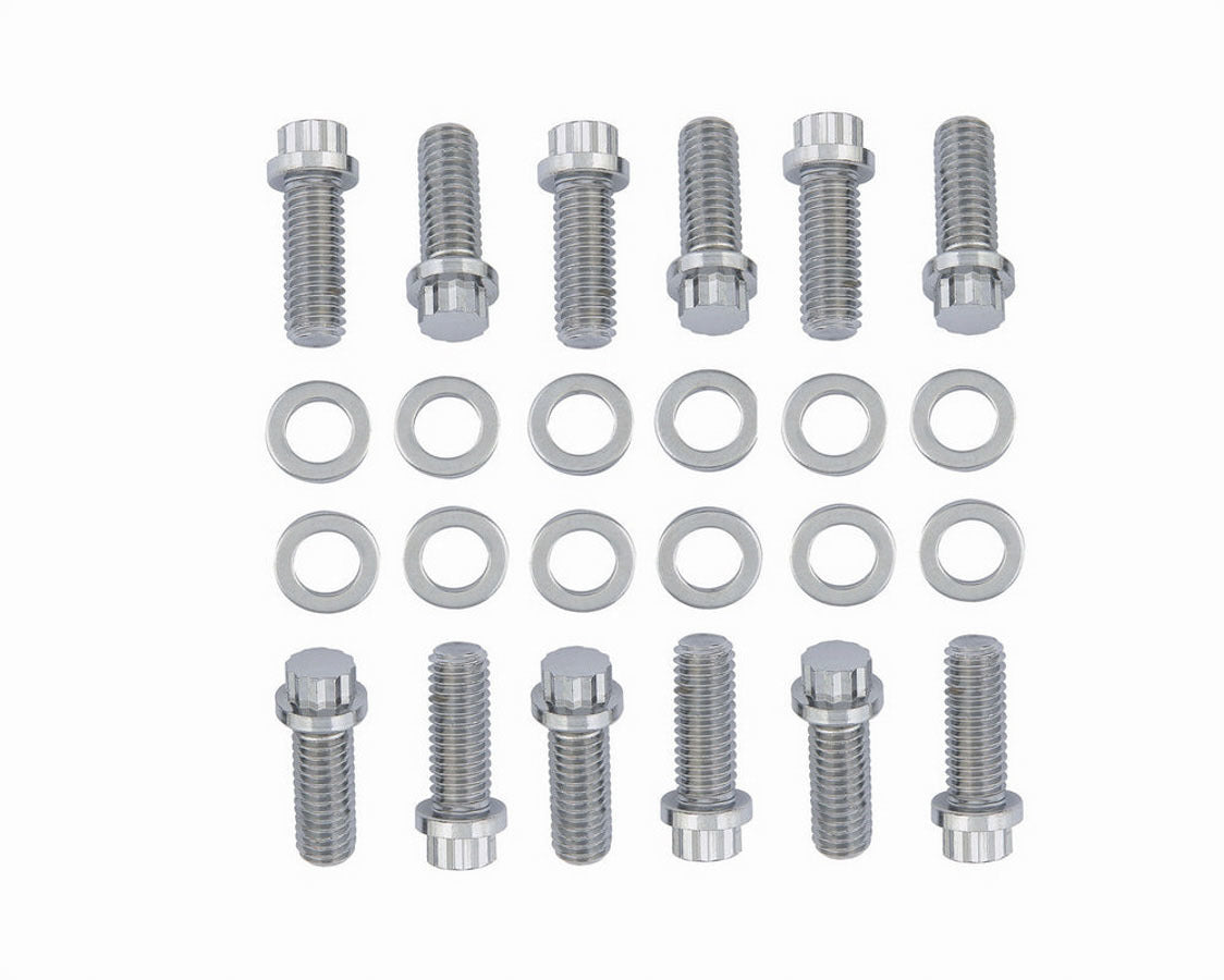 MR. GASKET 5003 Chrome Intake Manifold Bolt Kit for Small Block Chevy Engines