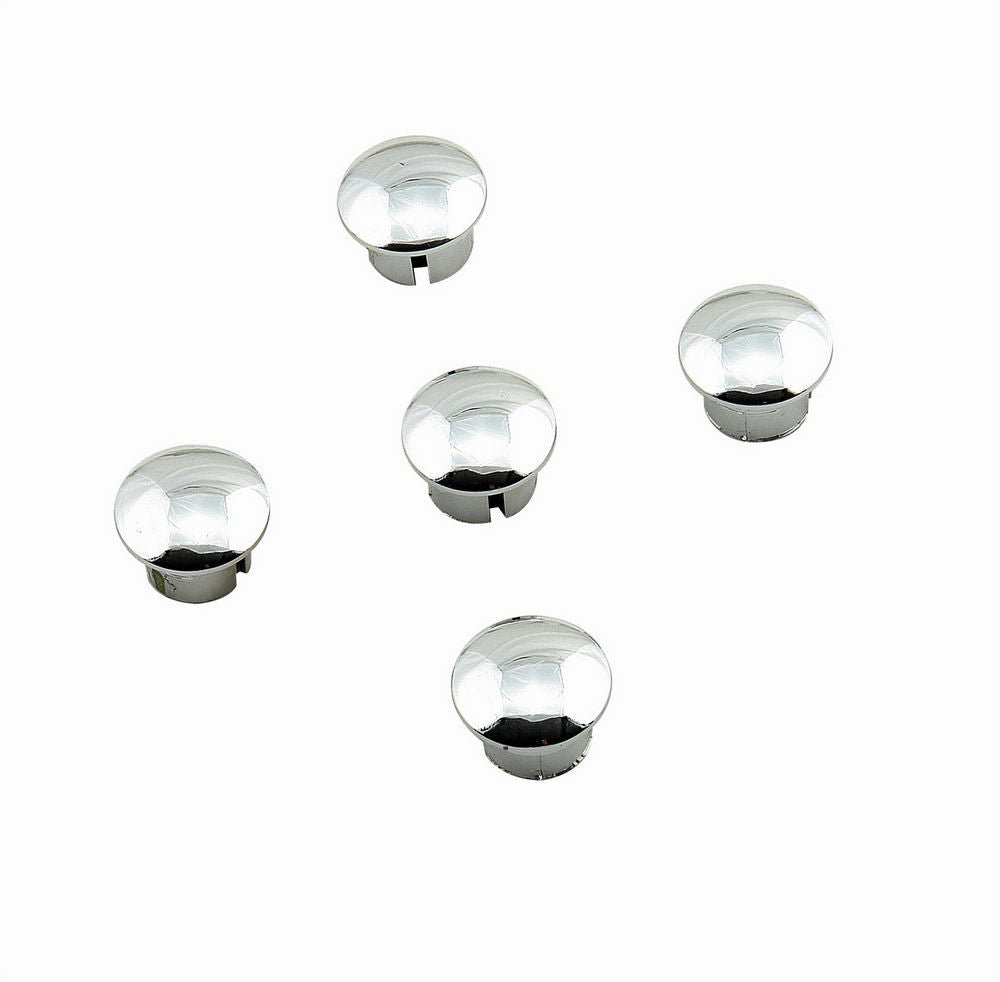 MR. GASKET 5104 Chrome Plastic Wheel Lug Hole Plugs Set of 5