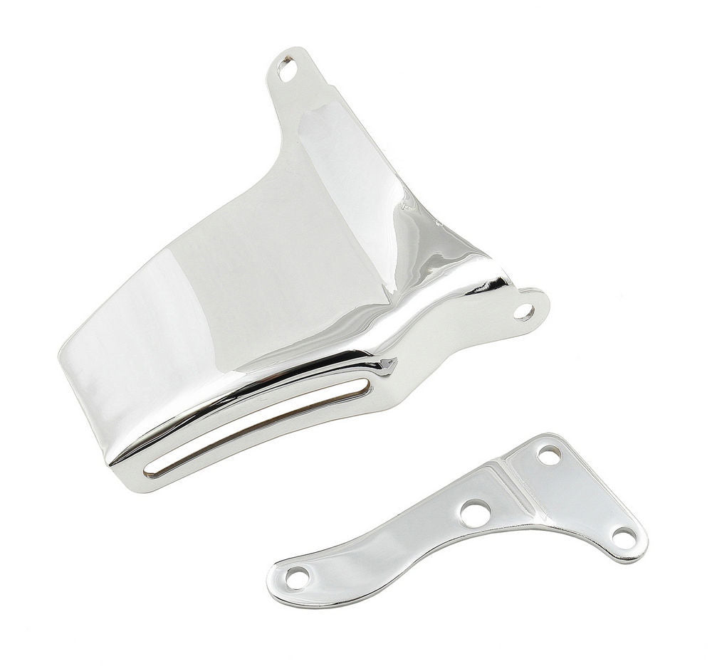 MR. GASKET 5171 Alternator Bracket for Small Block Chevy Passenger Side Head Mount Steel Chrome