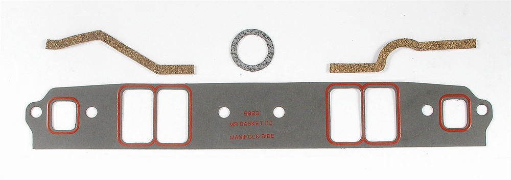 MR. GASKET 5812 Intake Manifold Gasket for Small Block Chevy, 0.125 Inch Thickness, Rectangular Port, Composite Material
