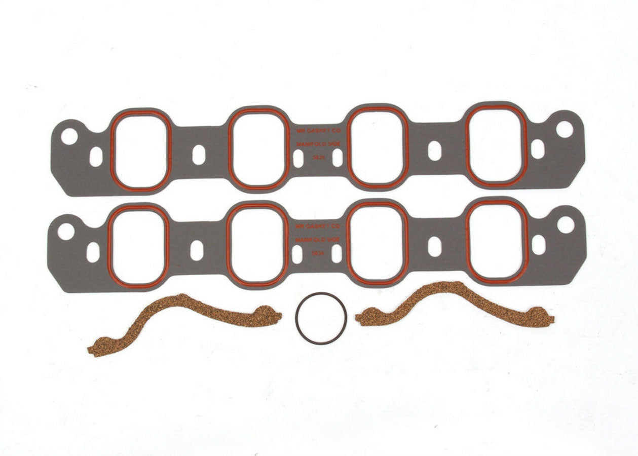 MR. GASKET 5836 Silicone Intake Gasket for Ford Cleveland and Modified Engines, 0.06 Inch Thickness, Rectangular Port