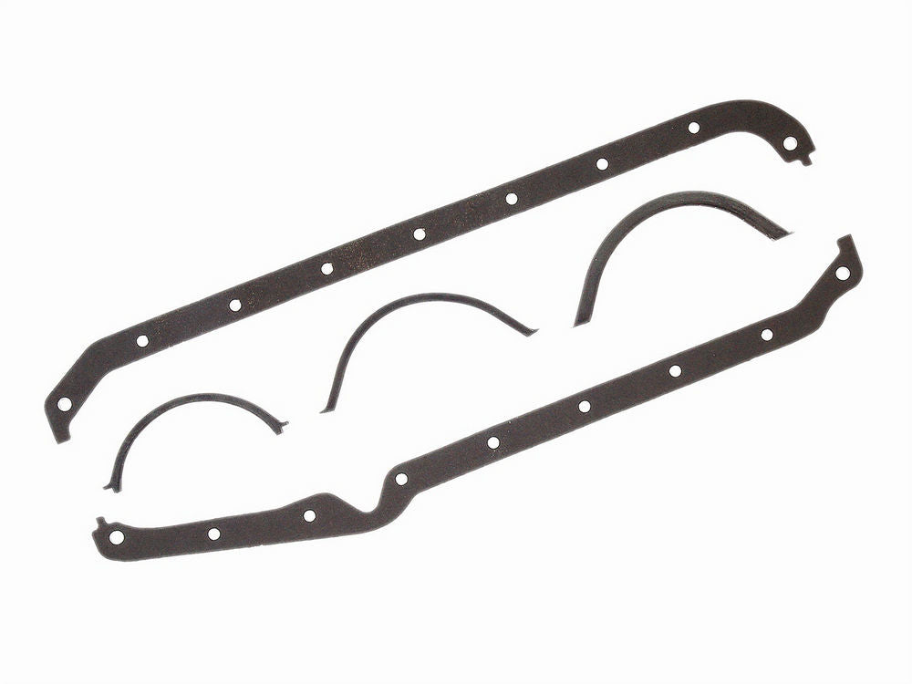 MR. GASKET SBC Ultra-Seal Oil Pan Gasket for Small Block Chevy, Multi-Piece, Rubber Coated Fiber, 0.093 Inch Thickness