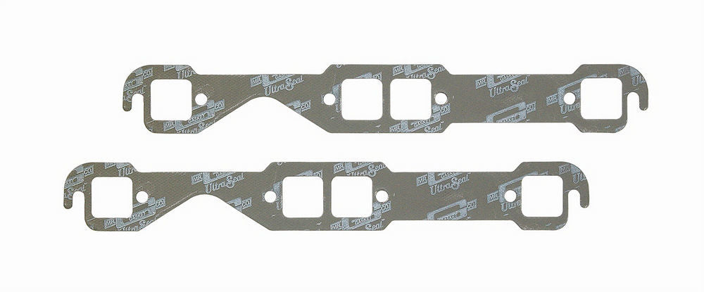 MR. GASKET 5900 Exhaust Header and Manifold Gasket for Small Block Chevy, Square Port, Steel Core Laminate, Pair