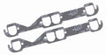 MR. GASKET 5903 Small Block Chevy Exhaust Header Gasket Pair with Steel Core Laminate, 1.550 x 1.710 Inches D Port
