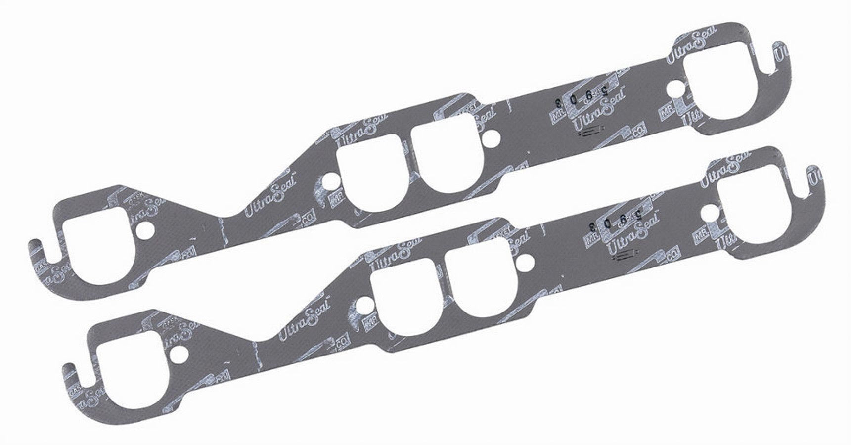 MR. GASKET 5903 Small Block Chevy Exhaust Header Gasket Pair with Steel Core Laminate, 1.550 x 1.710 Inches D Port