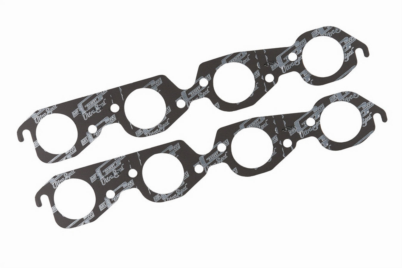 MR. GASKET MRG5912 Ultra-Seal Exhaust Header Gasket for Big Block Chevy, 2.150 Inch Round Port, Steel Core Laminate Pair