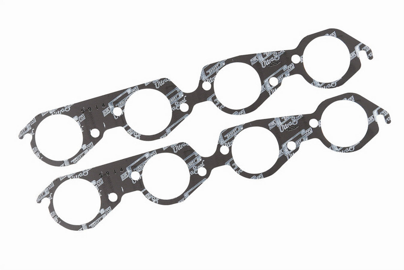 MR. GASKET 5914 Exhaust Header Gasket for Big Block Chevy 2.400-Inch Round Port Steel Core Laminate Pair