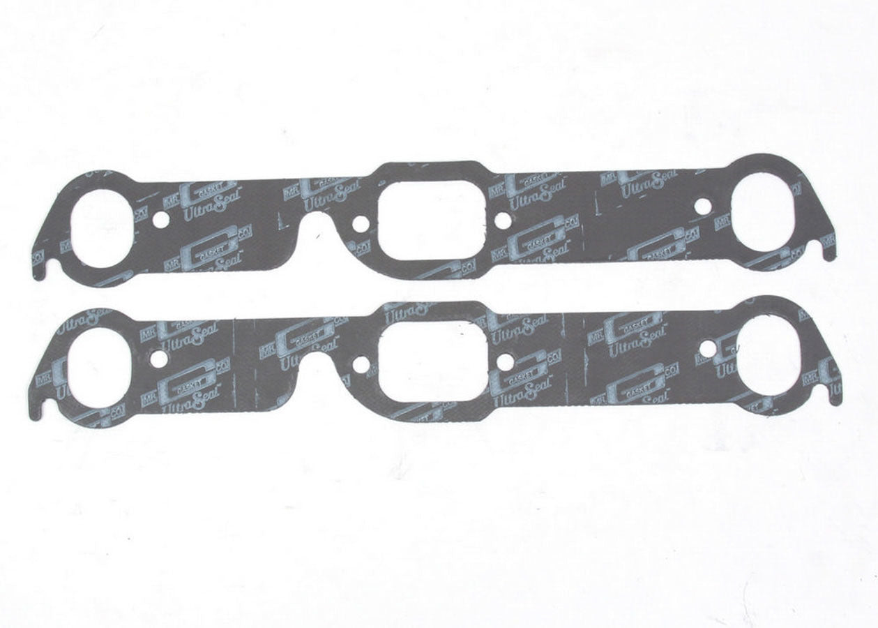 MR. GASKET 5920 Ultra-Seal Exhaust Header Gasket for Pontiac V8, Oval / D Port 1.460 x 1.930 Inches, Steel Core Laminate Pair