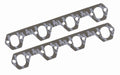 MR. GASKET MRG5928 Oval Exhaust Header Gasket for Small Block Ford, 1.250 x 1.750 Inch Oval Port, Steel Core Laminate Pair