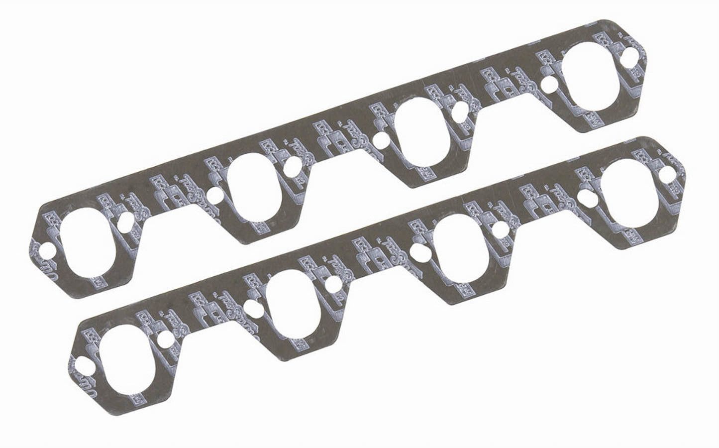 MR. GASKET MRG5928 Oval Exhaust Header Gasket for Small Block Ford, 1.250 x 1.750 Inch Oval Port, Steel Core Laminate Pair