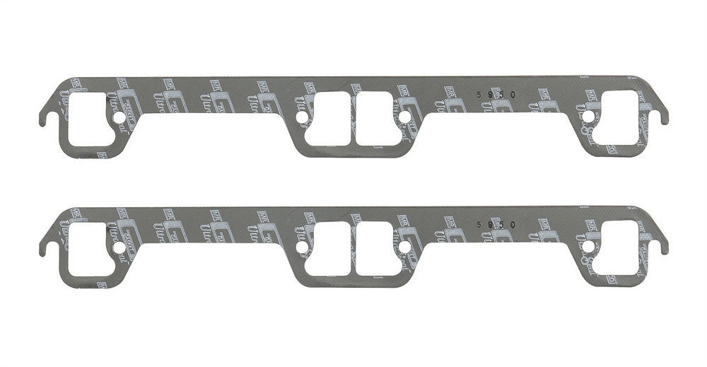 MR. GASKET 5950 AMC V8 Exhaust Header Gasket 1.250 x 1.750 Inch Dog Leg Port Steel Core Laminate Pair