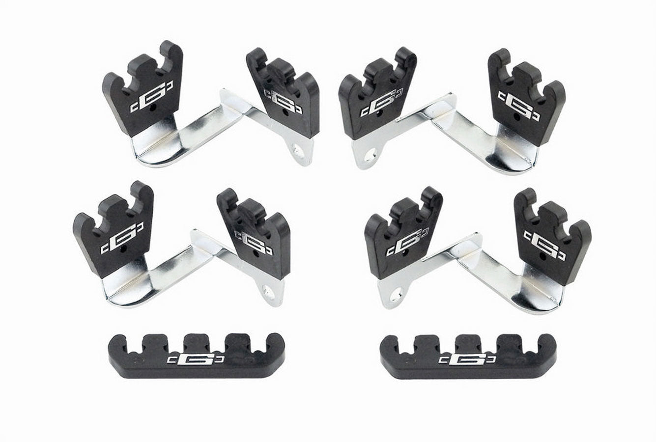 MR. GASKET 6016 Custom Spark Plug Wire Loom Kit with Valve Cover Mount, 7-8 mm, Black, Clip Style