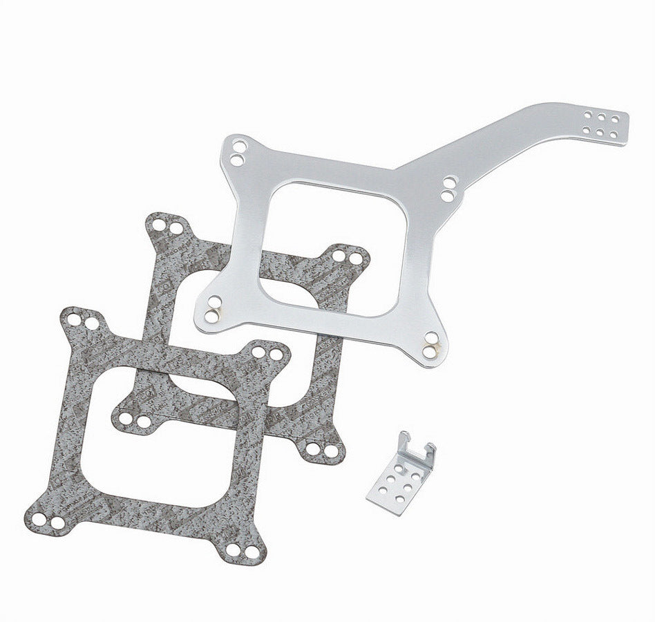 MR. GASKET MRG6035 Throttle Cable Bracket for GM Under Carb Mount, Steel, Chrome Finish