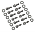 MR. GASKET MRG6080 Intake Manifold Bolt Kit for Small Block Chevy and Mopar B/RB Engines, Hex Head, Steel, Black Oxide Finish