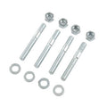 MR. GASKET Carburetor Stud Set with 5/16-18 and 5/16-24 Threads, 2.5 Inch Length, Zinc Oxide Steel, Set of 4