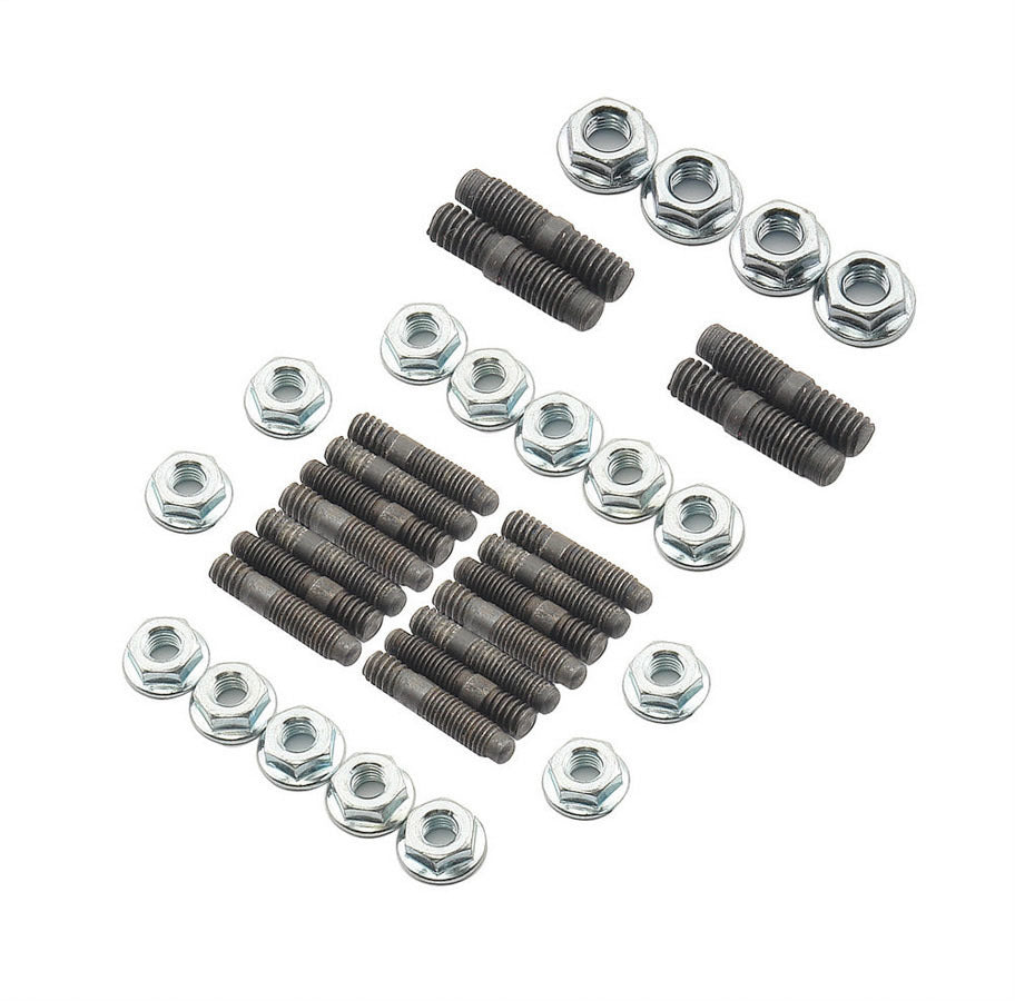 MR. GASKET MRG6315 Small Block Chevy Oil Pan Stud Kit with Black Oxide Steel Nuts