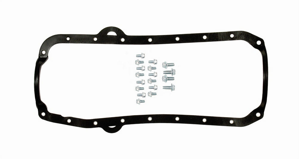 MR. GASKET 6560MRG One Piece Oil Pan Gasket for Small Block Chevy, 0.093 Inch Thickness