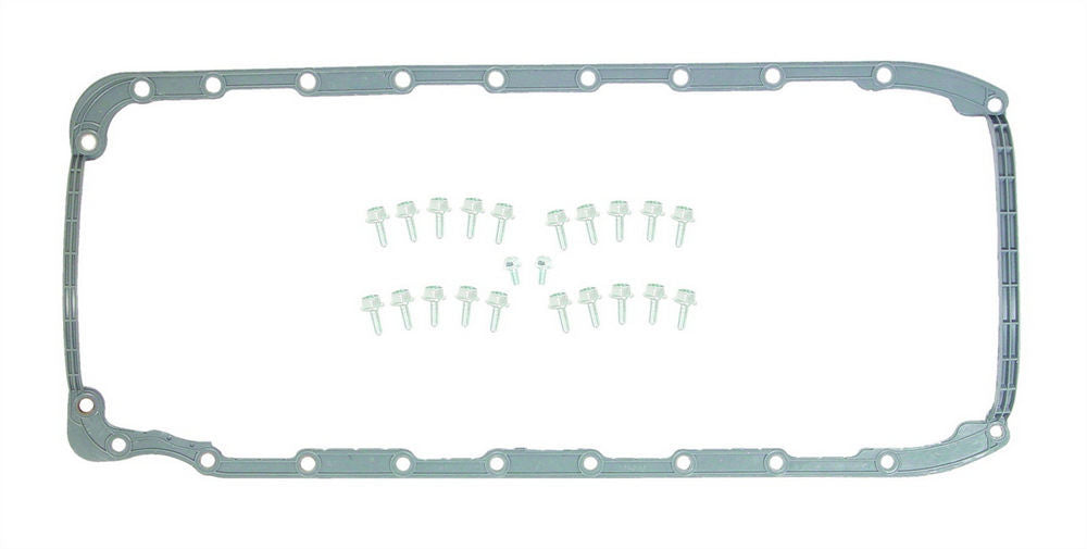 MR. GASKET 6663G Oil Pan Gasket for Big Block Chevy 396-454, 0.093 Inch Thickness, Silicone Rubber, 1-Piece Design