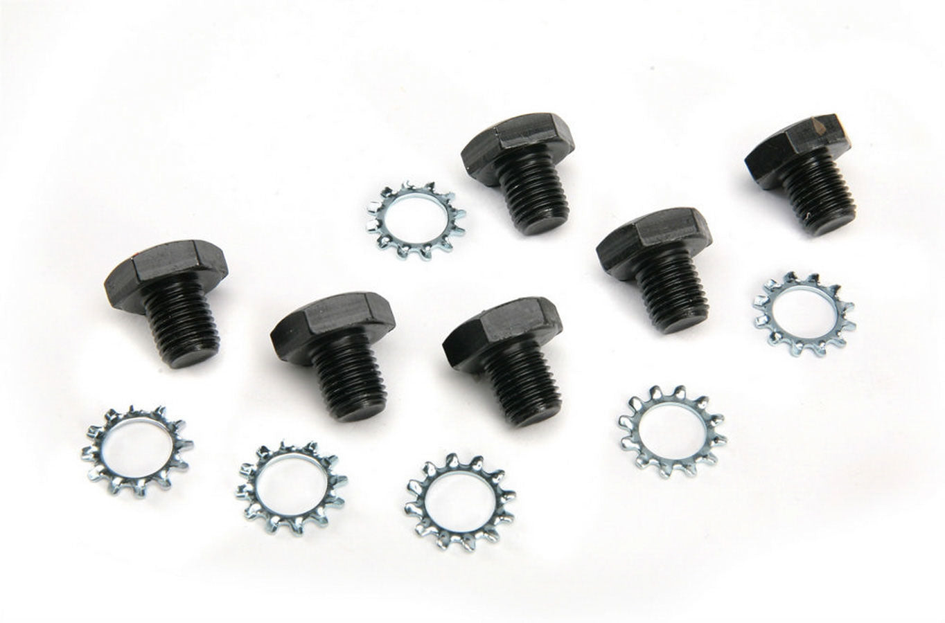 MR. GASKET MRG6712 Mopar Flexplate Bolt Kit, 7/16-20 Thread, 0.5 Inch Long, Steel, Black Oxide, Set of 6