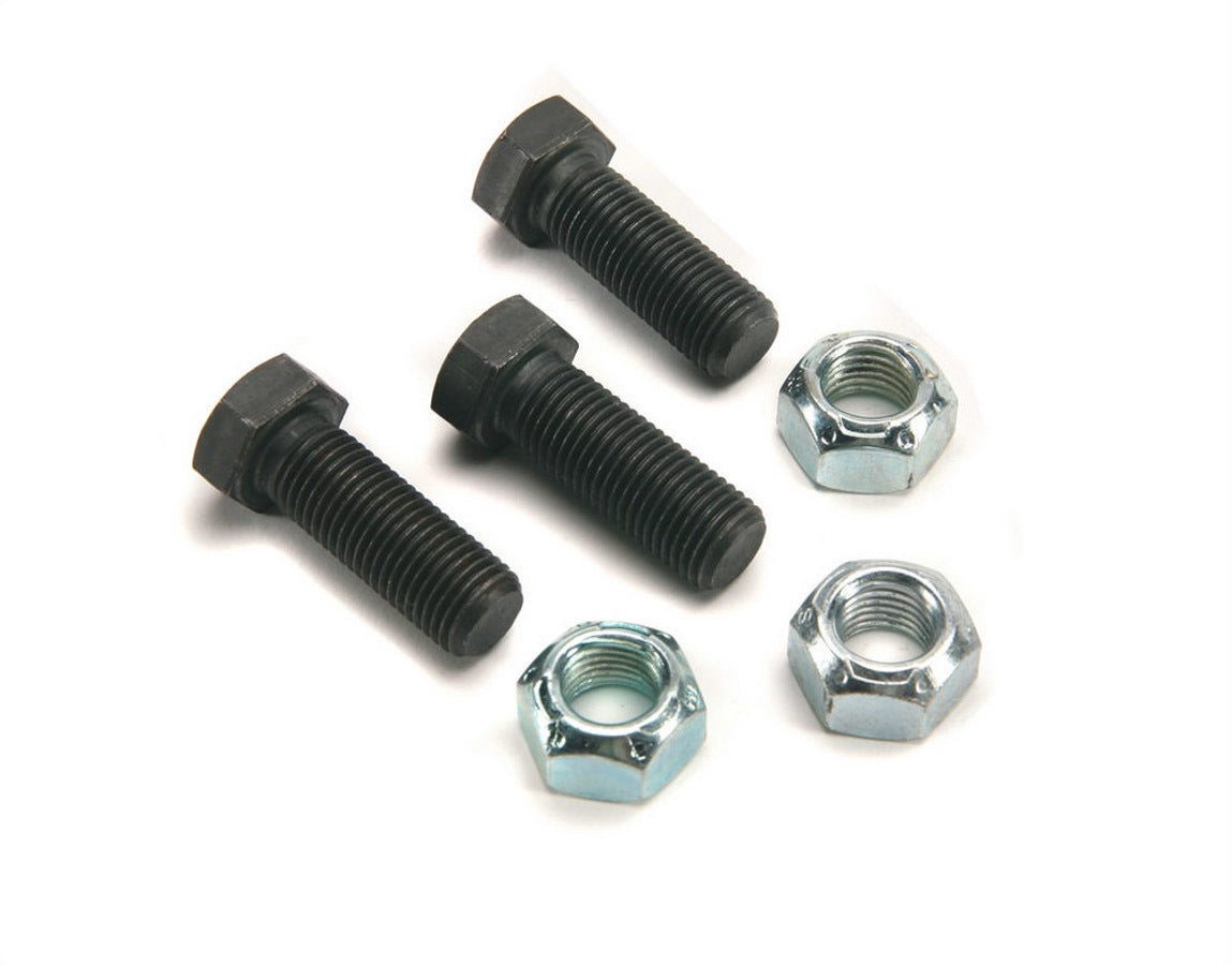 MR. GASKET MRG6719 Torque Converter Bolt Kit for GM 10 Inch Race Converters, 7/16-20 Thread, 1.25 Inch Length, Hex Head, Steel, Black Oxide, Set of 3