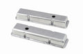 Mr. Gasket 6850 Valve Cover Short with Baffle for Small Block Chevy, Polished Cast Aluminum