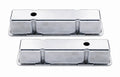 Mr. Gasket Valve Cover Tall with Baffle for Small Block Chevy, Cast Aluminum, Polished Finish