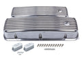 MR. GASKET MRG6859G Big Block Chevy Finned Aluminum Valve Cover Set with Breather Holes