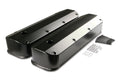 Mr. Gasket 6880BG BBF Fabricated Aluminum Valve Cover Set for Big Block Ford, Black Anodized, Baffled with Breather Hole