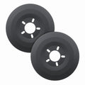 MR. GASKET 6905 15 Inch Wheel Dust Shields for 5 Lug Aluminum Wheels, Black Primer Finish