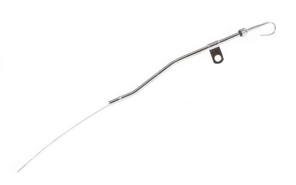 MR. GASKET 6920 Chrome Steel Engine Oil Dipstick for Small Block Ford with Timing Cover Mount