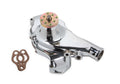 MR. GASKET 7014G Short Aluminum Water Pump for Small Block Chevy with Chrome Finish