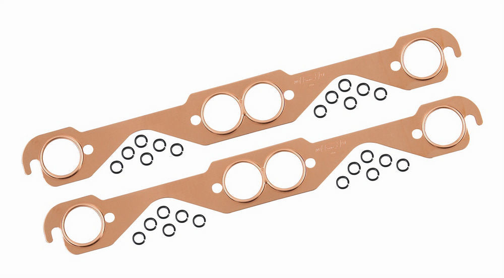 MR. GASKET 7150MRG Copperseal Exhaust Header Gasket for Small Block Chevy, 1.500 Inch Round Port, Pair